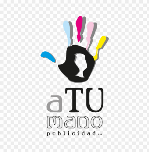 a tu mano publicidad vector logo free Clear Background PNG Isolation