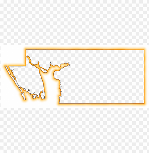 a yellow-orange glow outline map of charlotte - gif PNG images with transparent elements PNG transparent with Clear Background ID 06f02820