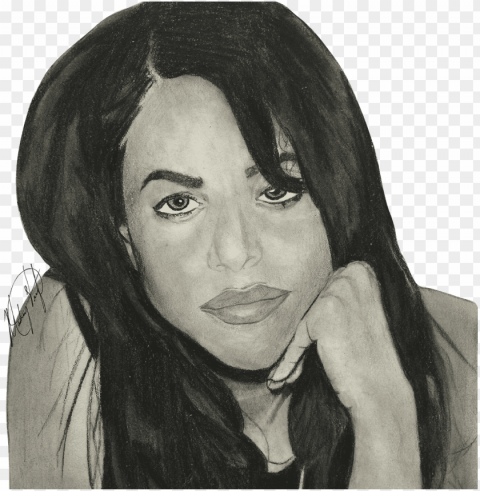 aaliyah - sketch High-definition transparent PNG