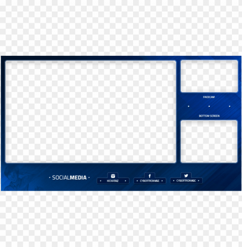 Aaron Zheng On Twitter - Facecam Overlay Blue Free PNG Images With Alpha Channel Compilation