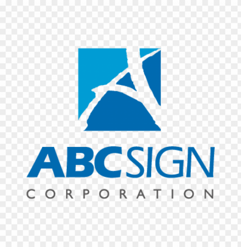 abc sign corporation vector logo free PNG Isolated Object on Clear Background