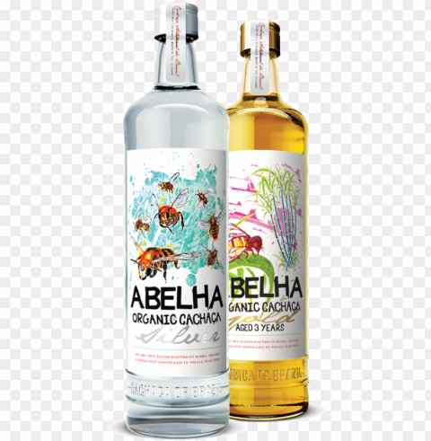 abelha silver cachaca gift pack white cachaca Transparent background PNG stockpile assortment
