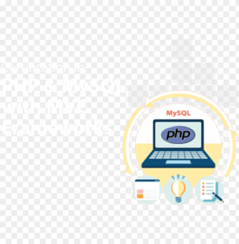 about php & mysql with mvc frameworks course - ph Isolated Artwork on Transparent Background PNG