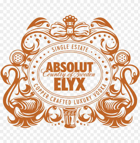 absolut elyx vodka logo PNG transparent backgrounds