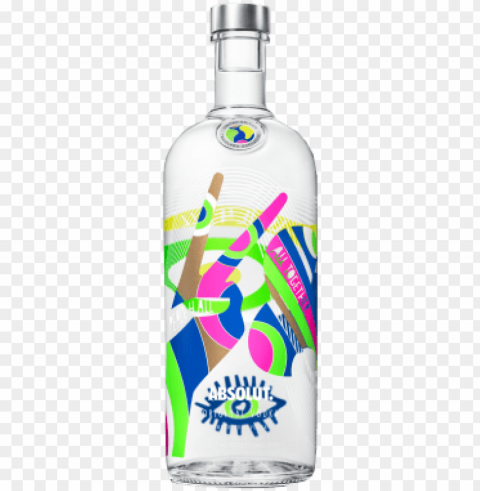 absolut world limited edition - absolut vodka raspberri - 1 l bottle PNG Image with Transparent Background Isolation