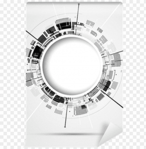 abstract futuristic fade computer technology business - abstract circle Isolated Illustration with Clear Background PNG