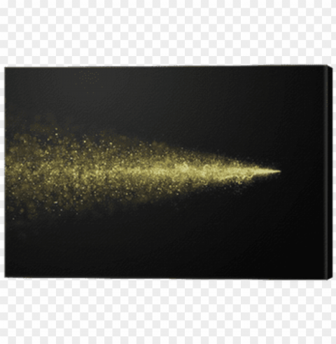 abstract gold glittering star dust trail of particles - glitter PNG with clear transparency