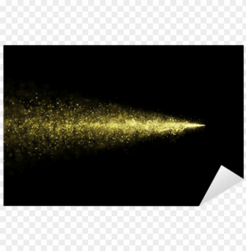 abstract gold glittering star dust trail of particles - gold CleanCut Background Isolated PNG Graphic