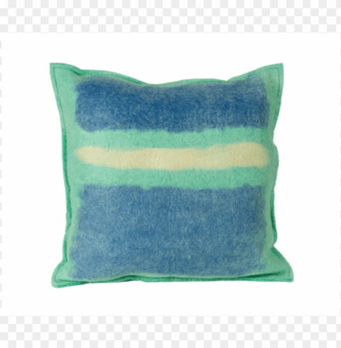 abstract sky color splash felted wool throw pillow Transparent picture PNG