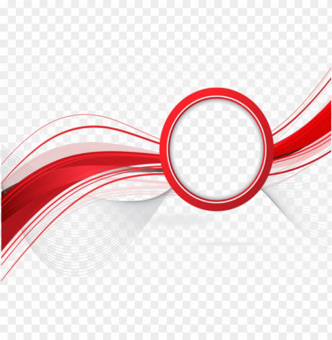 abstract vector image - red curved abstract Isolated Design Element in Transparent PNG