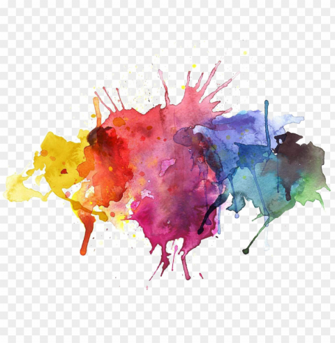 abstract watercolor images - watercolor splash Isolated Object on Transparent PNG