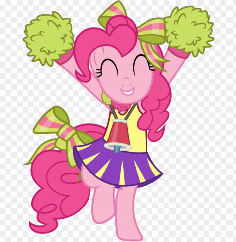 absurd res all bottled up artist - pinkie pie cheerleader Isolated Graphic in Transparent PNG Format