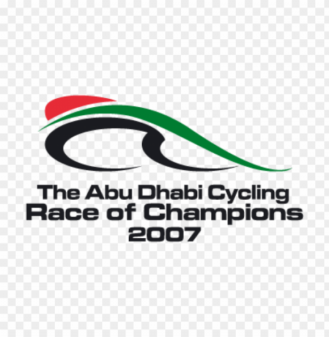 abu dhabi cycling race of champions vector logo PNG images with clear cutout