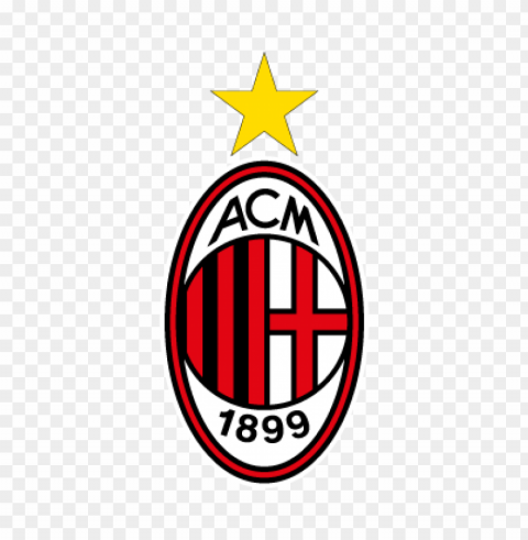 ac milan eps vector logo PNG with transparent background free
