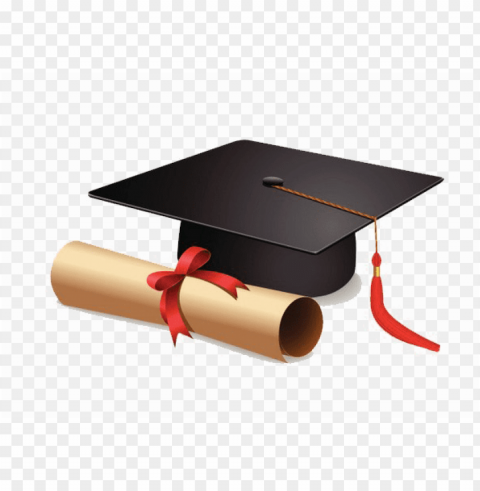 academic hat picture - gorro y diploma de graduacio Isolated Design Element in HighQuality PNG