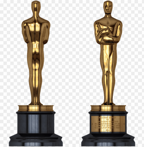 academy awards the oscars - high resolution oscar statue Isolated Element in Transparent PNG