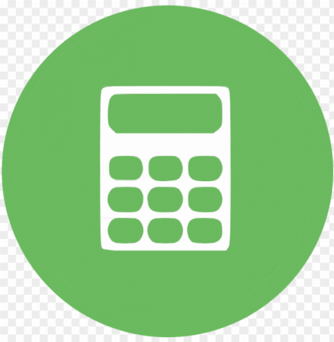 accounting green icon Isolated Artwork on Transparent PNG