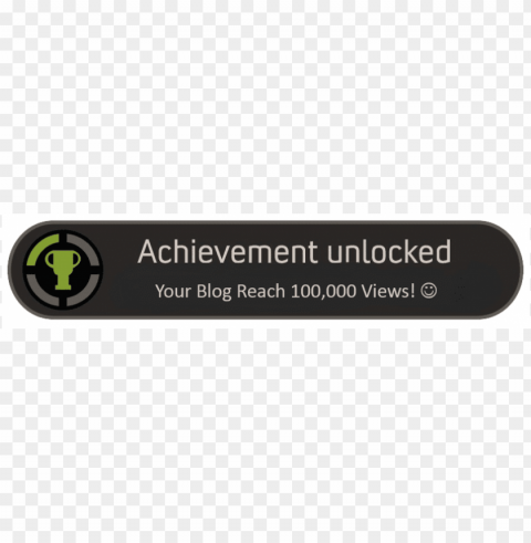 achievement unlocked Transparent Background Isolation in PNG Image