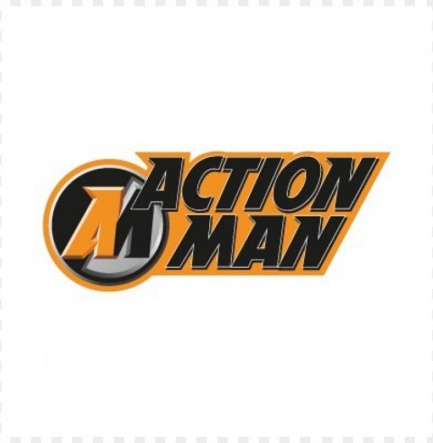 action man logo vector Transparent PNG Artwork with Isolated Subject