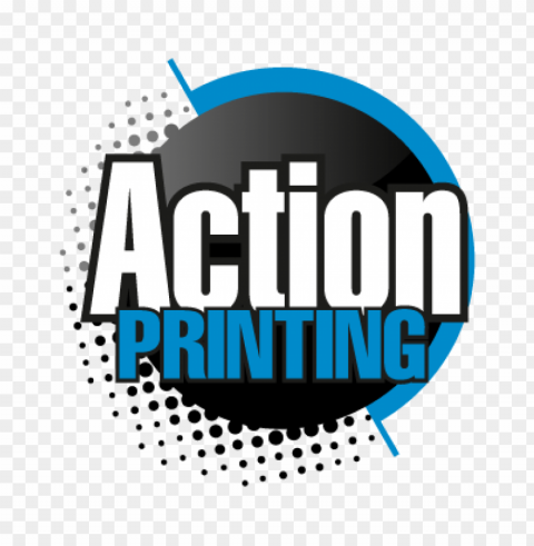 action printing vector logo free download Transparent PNG Isolated Graphic Design