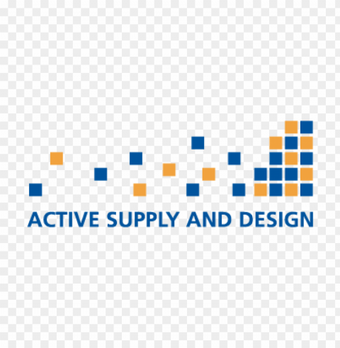active supply and design vector logo PNG image with no background