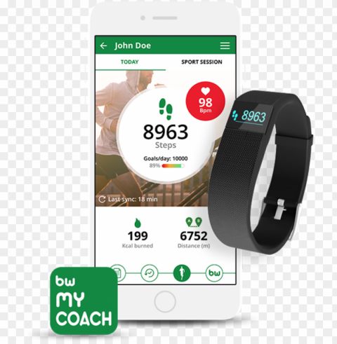 activity heart rate and sleep tracker bewellconnect - bewell bracelet connecté tracker d'activité my coach PNG for blog use