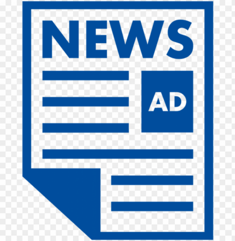 ad icon smaller on page - print ads icon Isolated PNG Element with Clear Transparency