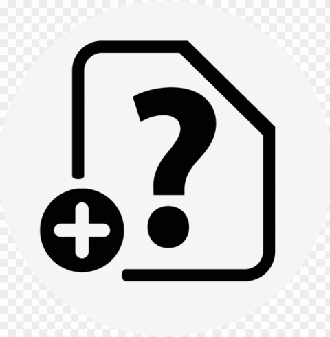 add new questions - add question icon Transparent PNG Isolated Subject Matter