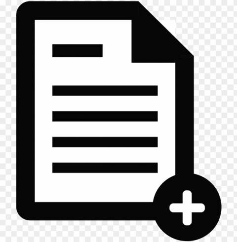 add subjoin document instrument file single new - white paper icon PNG graphics with clear alpha channel collection