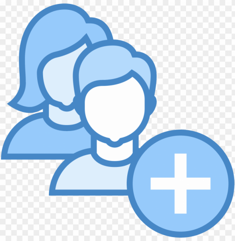 add user group woman man icon - add group icons Isolated Illustration in HighQuality Transparent PNG