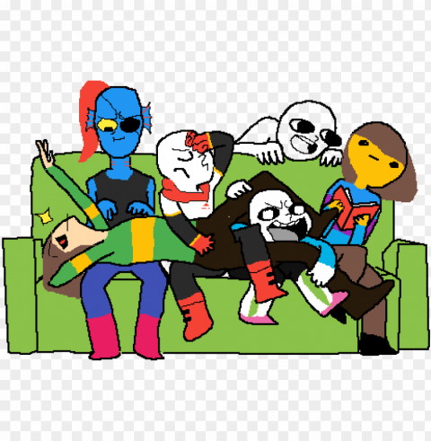 add yourself messing with frisk - cartoo Transparent graphics PNG