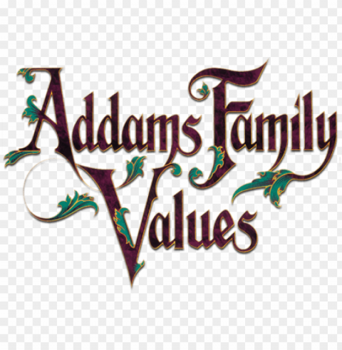 addams family values movie logo - addams family PNG images for advertising
