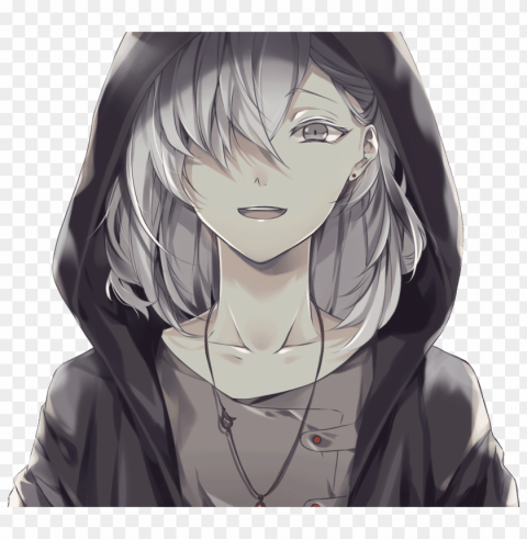 adha 16 years female - anime boy white hair red eyes PNG transparent vectors