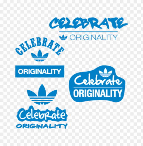 adidas celebrate originality logo vector Transparent Background PNG Isolated Art