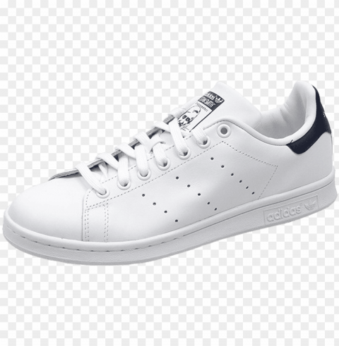 adidas stan smith core white new navy - shoe Transparent PNG images database