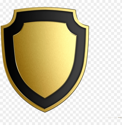 admin portal text icon - black gold shield PNG with transparent bg