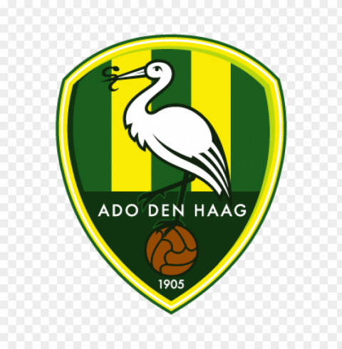 ado den haag vector logo Isolated PNG Element with Clear Transparency
