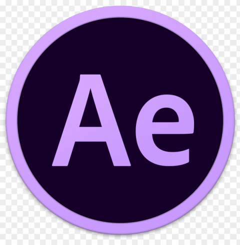 adobe ae - after effects circle ico Isolated Icon in Transparent PNG Format