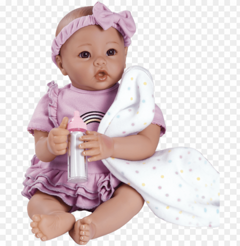 adora real baby doll baby time baby lavender 03 1rs - adora dolls babytime lavender rainbow PNG images for printing