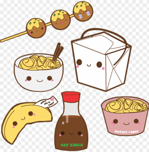 adorable asian and chinese image - kawaii food PNG photo without watermark