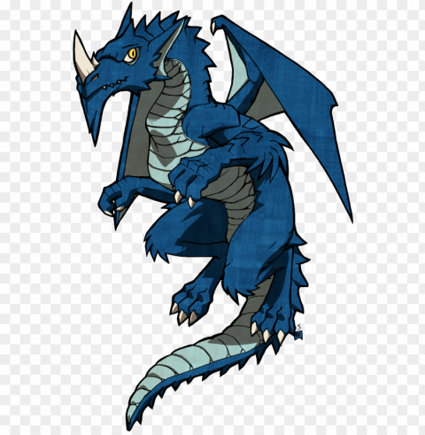 adult blue dragon - d&d adult blue drago Transparent PNG Object with Isolation