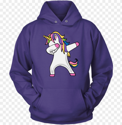 adult dabbing unicorn hoodie sweat shirt - power and know things Transparent PNG graphics archive