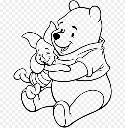 adult piglet winnie the pooh and piglet flying heart - winnie the pooh and piglet drawings PNG Image Isolated with Transparent Detail