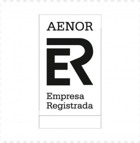 aenor black logo vector PNG transparent elements compilation