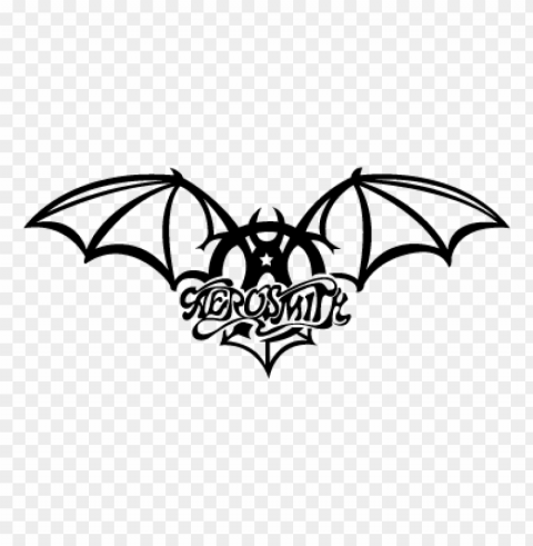 aerosmith black vector logo free PNG Isolated Illustration with Clarity