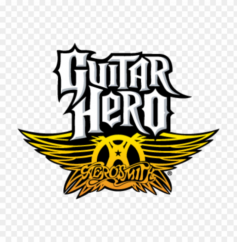 aerosmith guitar hero vector logo free download Clean Background Isolated PNG Object