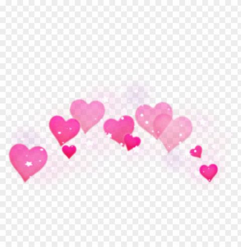 aesthetic kawaii cute snapchatfilter girly hearts - overlay hearts Clear PNG image