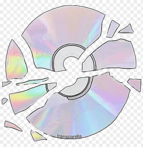 aesthetic pastel pastelaeathetic broken cd grunge freet - transparent tumblr retro PNG for business use PNG transparent with Clear Background ID b0aa6298