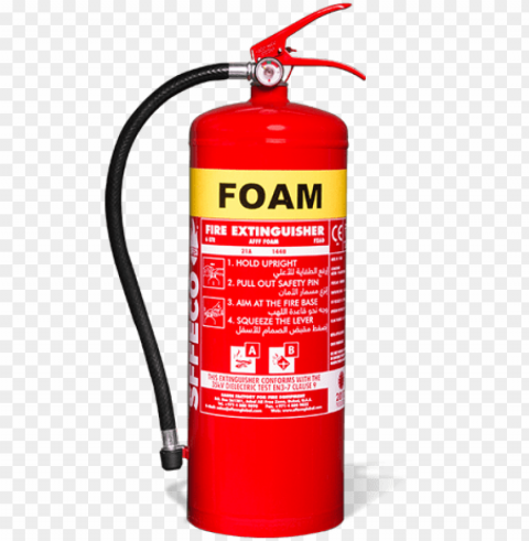 afff foam fire extinguishers - aqueous film forming foam fire extinguisher Transparent PNG Isolated Element with Clarity