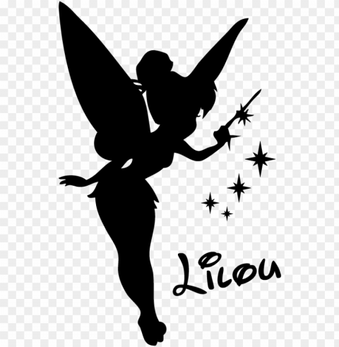 Afficher L Dorigine - Tinkerbell Silhouette PNG Image With Transparent Isolation